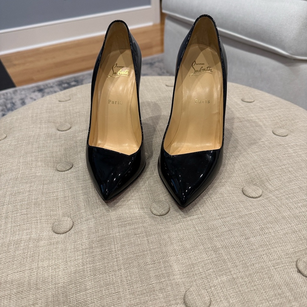 Christian Louboutin Black Patent Heels